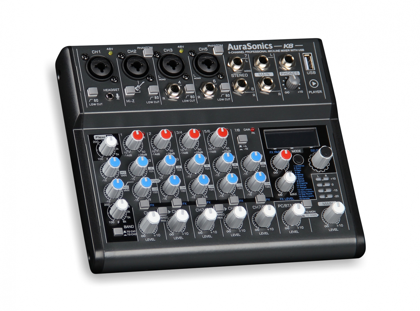 AuraSonics K8 компактный микшерный пульт в Межгорье