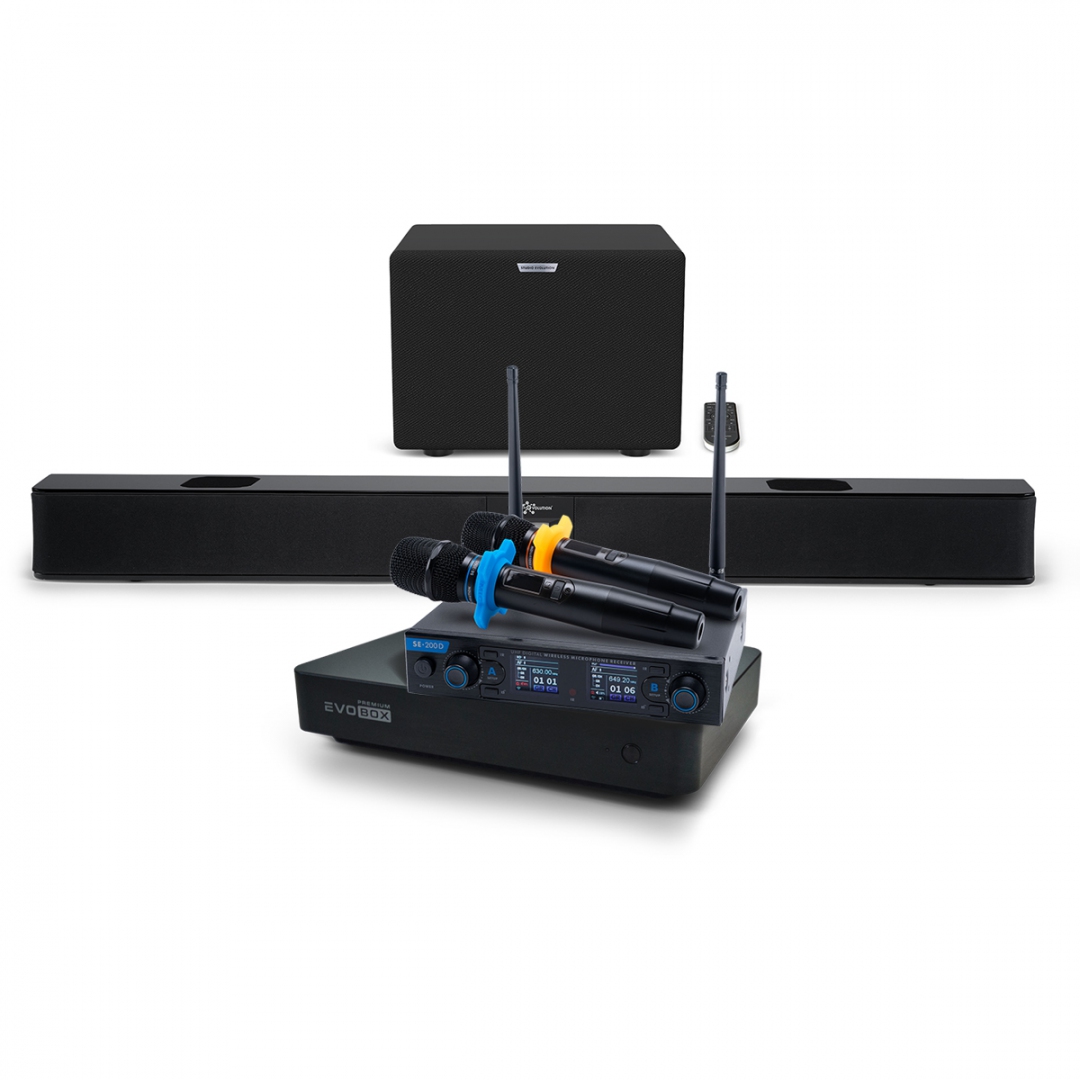 Hi-End караоке-система EVOBOX Premium + EvoSoundBar (саундбар с караоке) в Межгорье