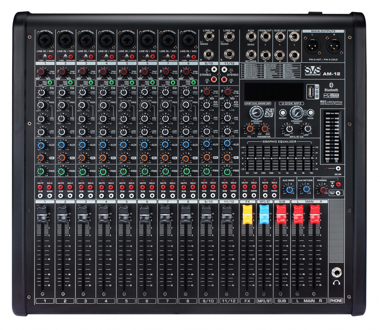 SVS Audiotechnik mixers AM-12 Микшерный пульт аналоговый, 12-канальный в Межгорье