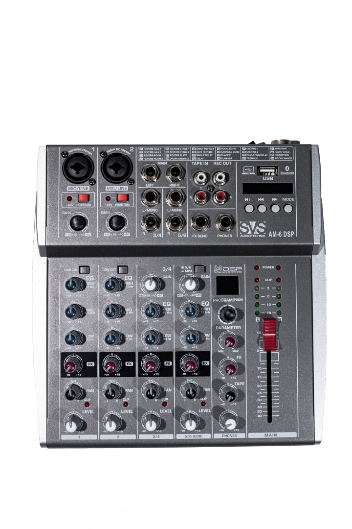 SVS Audiotechnik mixers AM-6 DSP Микшерный пульт аналоговый, 6-канальный SVS Audiotechnik mixers в Межгорье