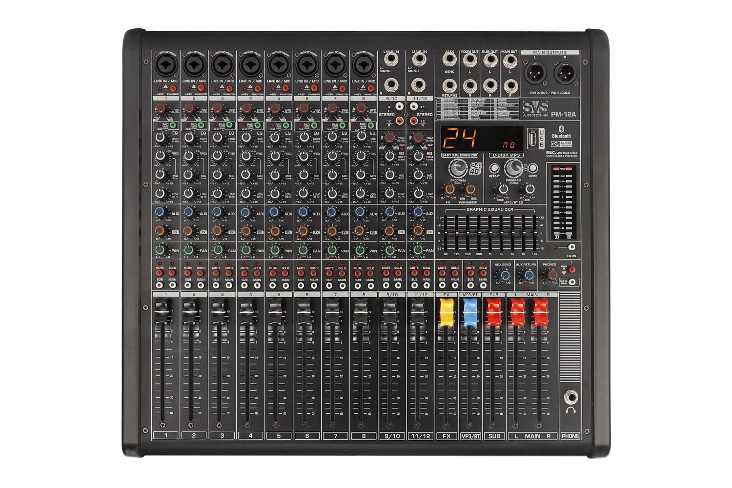 SVS Audiotechnik mixers PM-12A Активный аналоговый микшерный пульт, 12-канальный в Межгорье